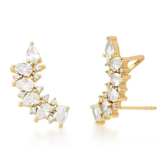 Ear cuff cravejado