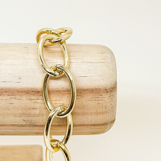 Maxi pulseira elos ovais