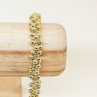 Pulseira Dourada Pipoca 