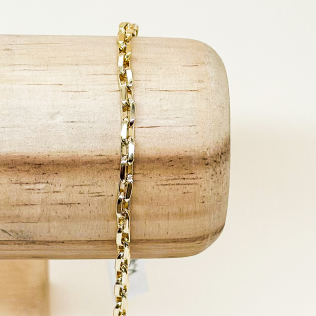 Pulseira elo cadeado pequeno