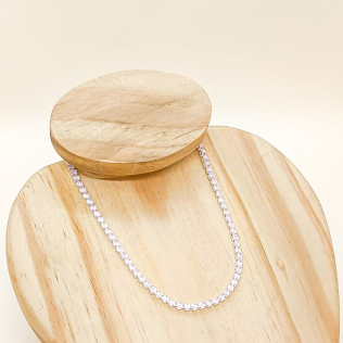 Riviera rosa chá em prata leve