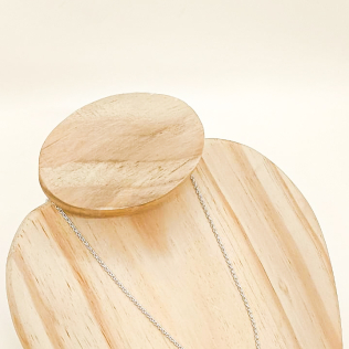 Corrente elo português em banho de prata