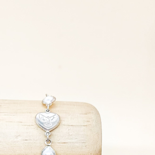 Pulseira com Pérola e Espírito Santo 