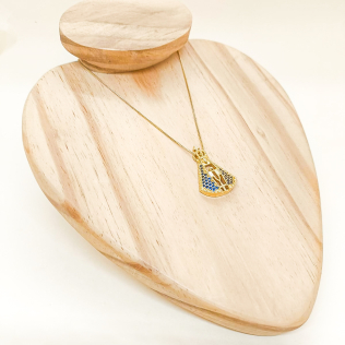 Corrente com pingente Nossa Senhora Grande