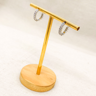 Argola rodinada mini gota