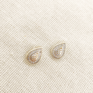 Brinco gota delicada prata