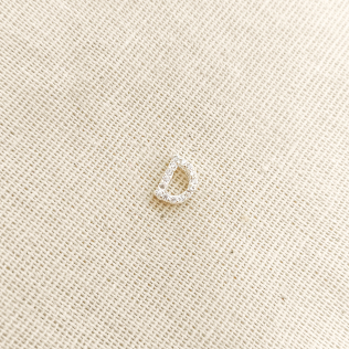 Pingente prata letra D