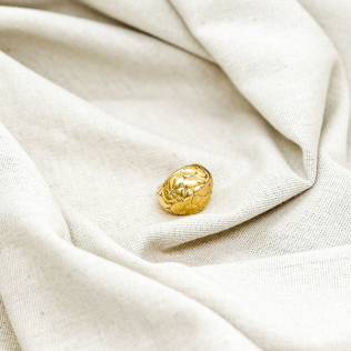 Anel liso textura de rochas