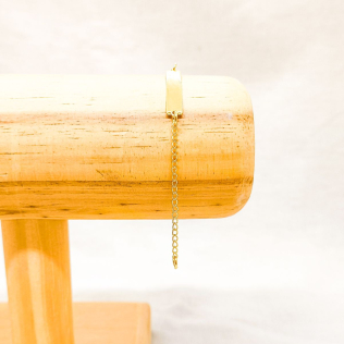 Pulseira infantil plaquinha