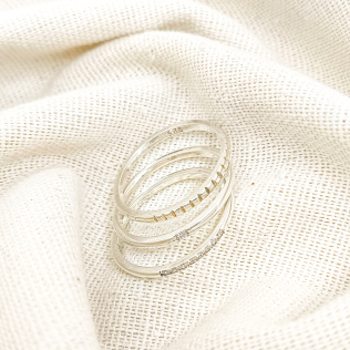 Trio de aneis minimalistas