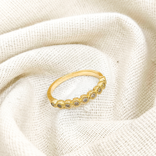 Anel bolinhas de brilho