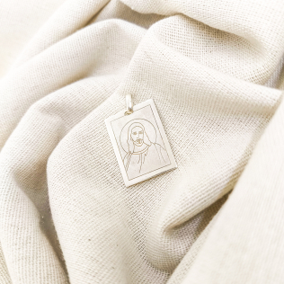 Pingente placa Imagem de Cristo