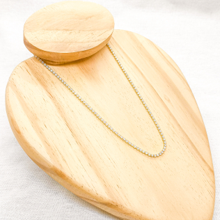 Chocker Riviera Prata Cristal Fina 