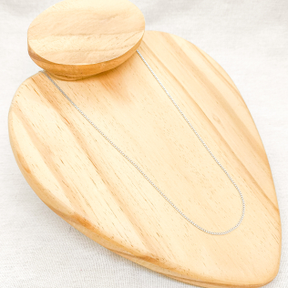 Corrente prata grumet fina