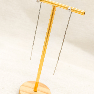 Brinco Fio com Bolinha rodinada