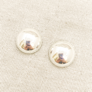 1/2 Bola M banhada em ródio