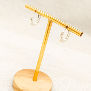 Argola  de encaixa aro quadrada P