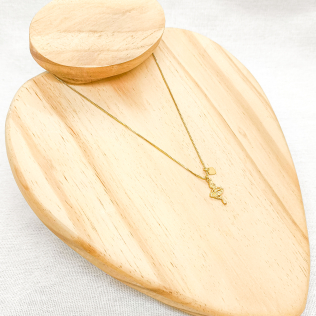 Corrente infantil veneziana com pingente bailarina