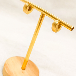 Argola Acetinada Lisa 