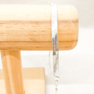 Pulseira Dourada Malha Fita 