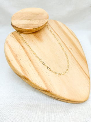 Corrente Dourada Malha Coração