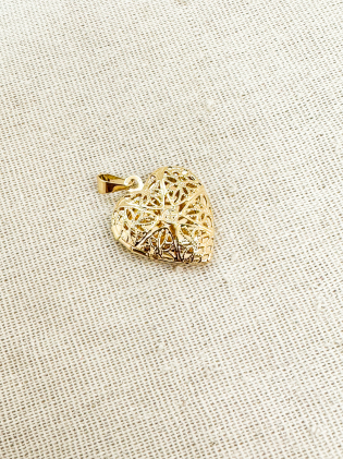 Pingente Relicário Coração