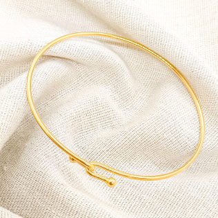 Bracelete Dourado Entrelaço Infantil