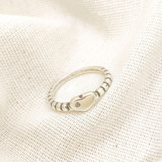 Anel Prata com Coração com Gominhos 