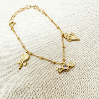 Pulseira Infantil Doces