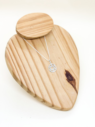 Estrela de Davi com círculo