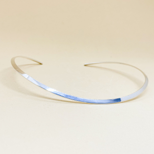 Aro Chocker Prata Achatado 