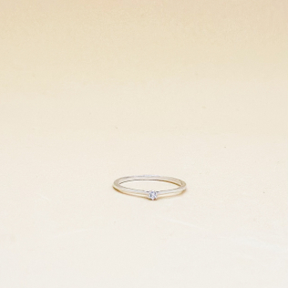 Solitário minimalista 6 pontas