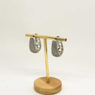 Argola click oval grande